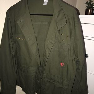 H&M green jacket